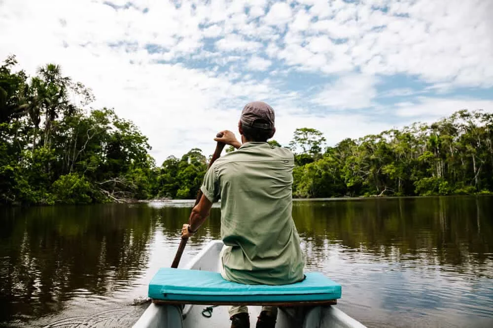 Ecuadorian Amazon canoe journey