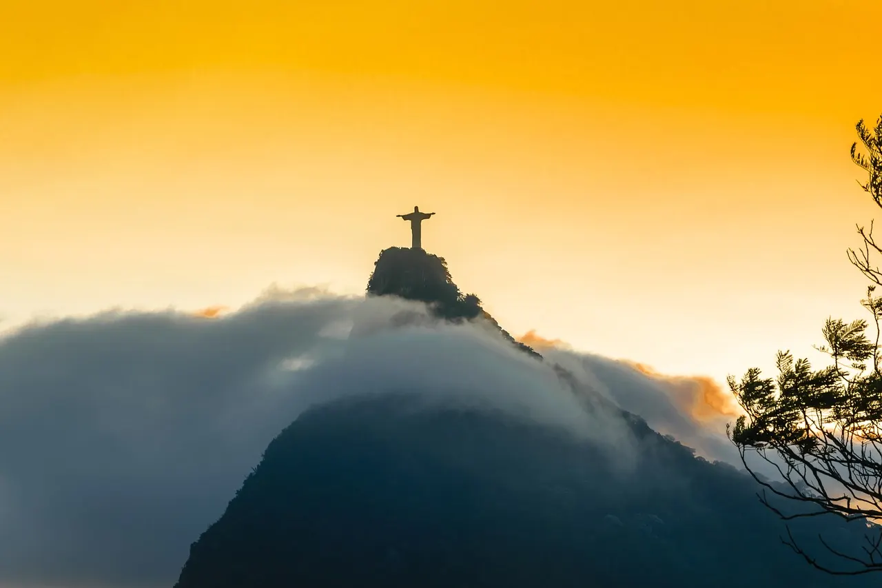 Rio de Janeiro panoramic view with Sugarloaf Mountain and coastline