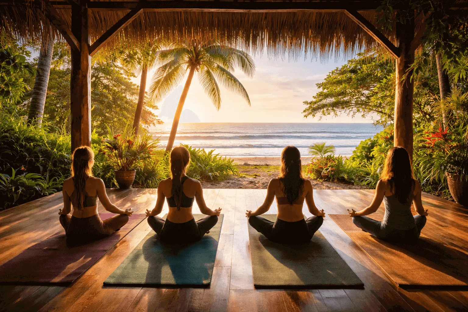 Costa Rica wellness escape with thermal pools and beach